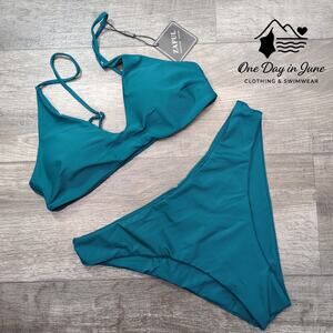 Zaful High Cut Bikini Swimsuit Size 6